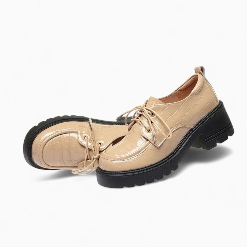 Patent Leather Heeled and Platform Loafers for Women