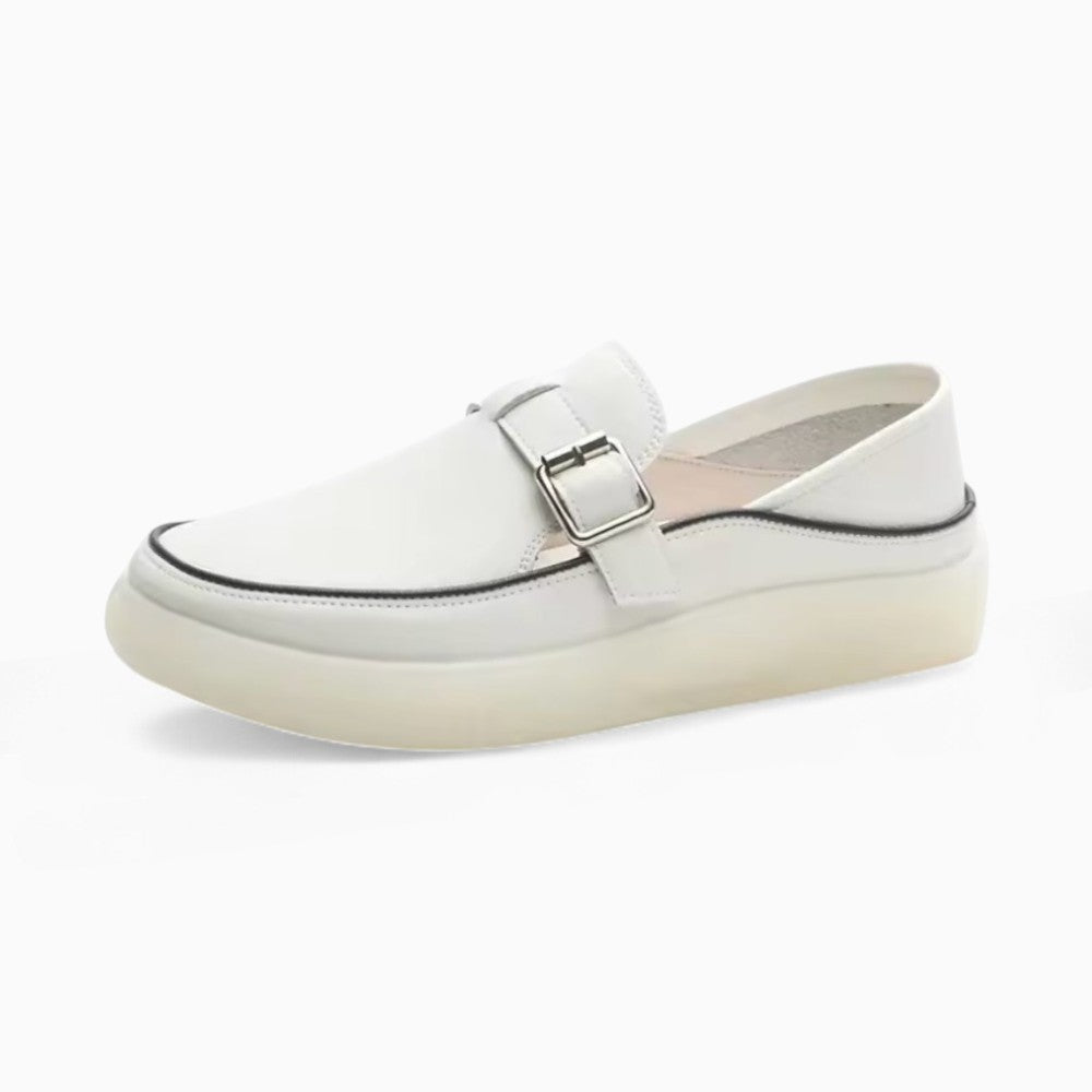 Women’s Thick Sole Leather Loafers