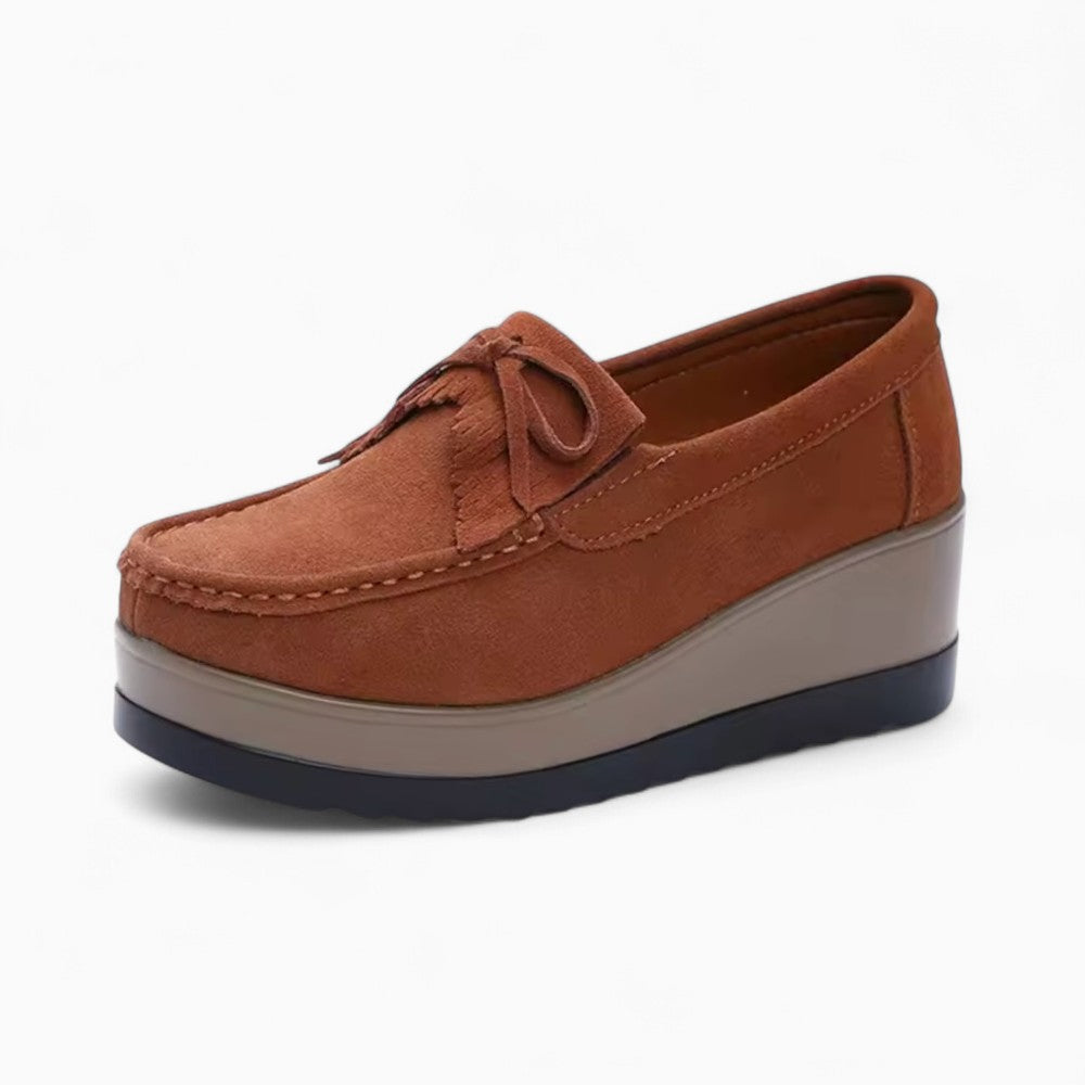 Women’s Suede Wedge Loafers