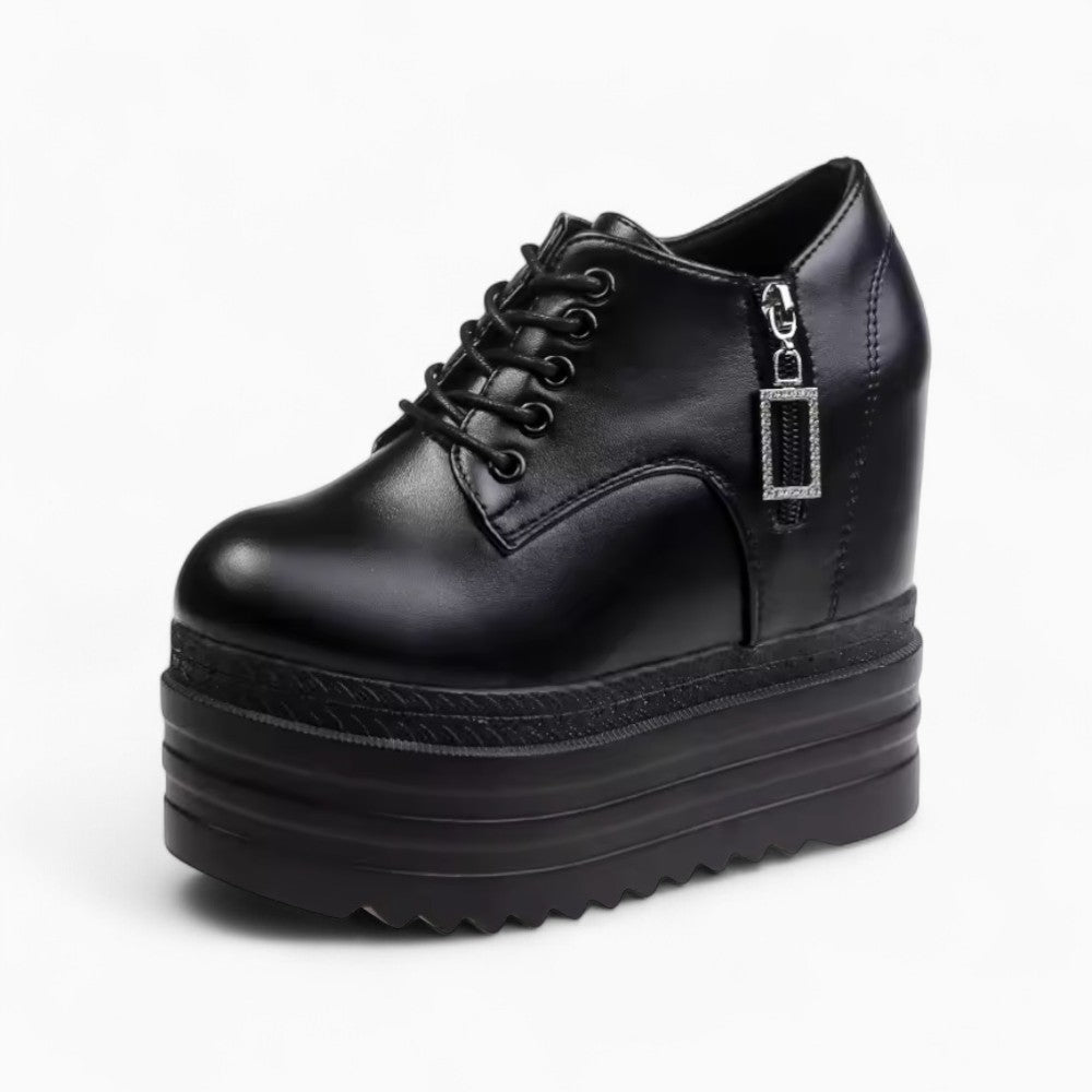 Women’s Platform Loafers with Zipper