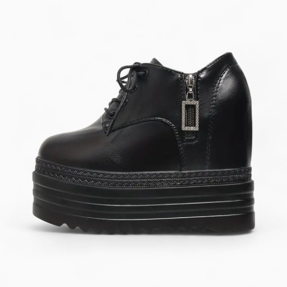 Women’s Platform Loafers with Zipper