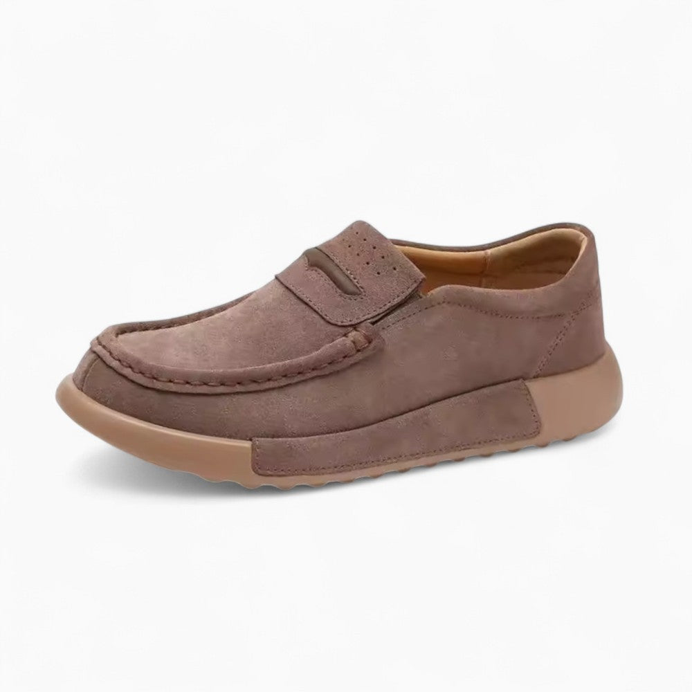 Women’s Platform Loafers with Suede Look