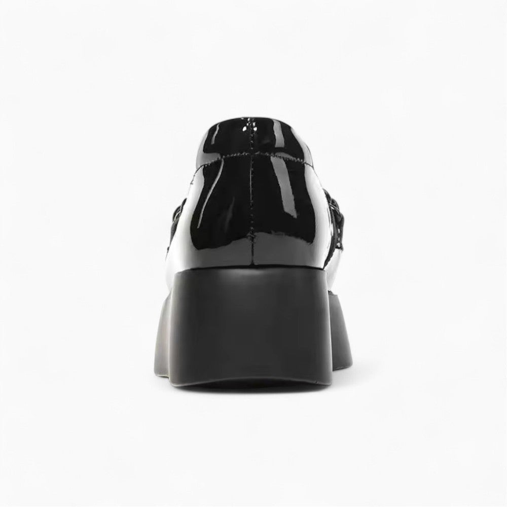 Metal Chain Platform Loafers