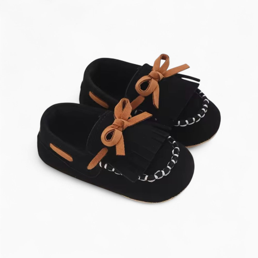 Lace-Up Loafers with Fringes for Baby