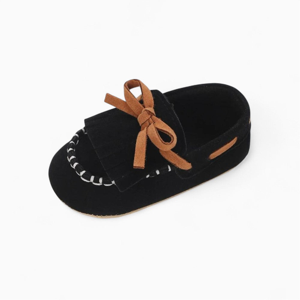 Lace-Up Loafers with Fringes for Baby