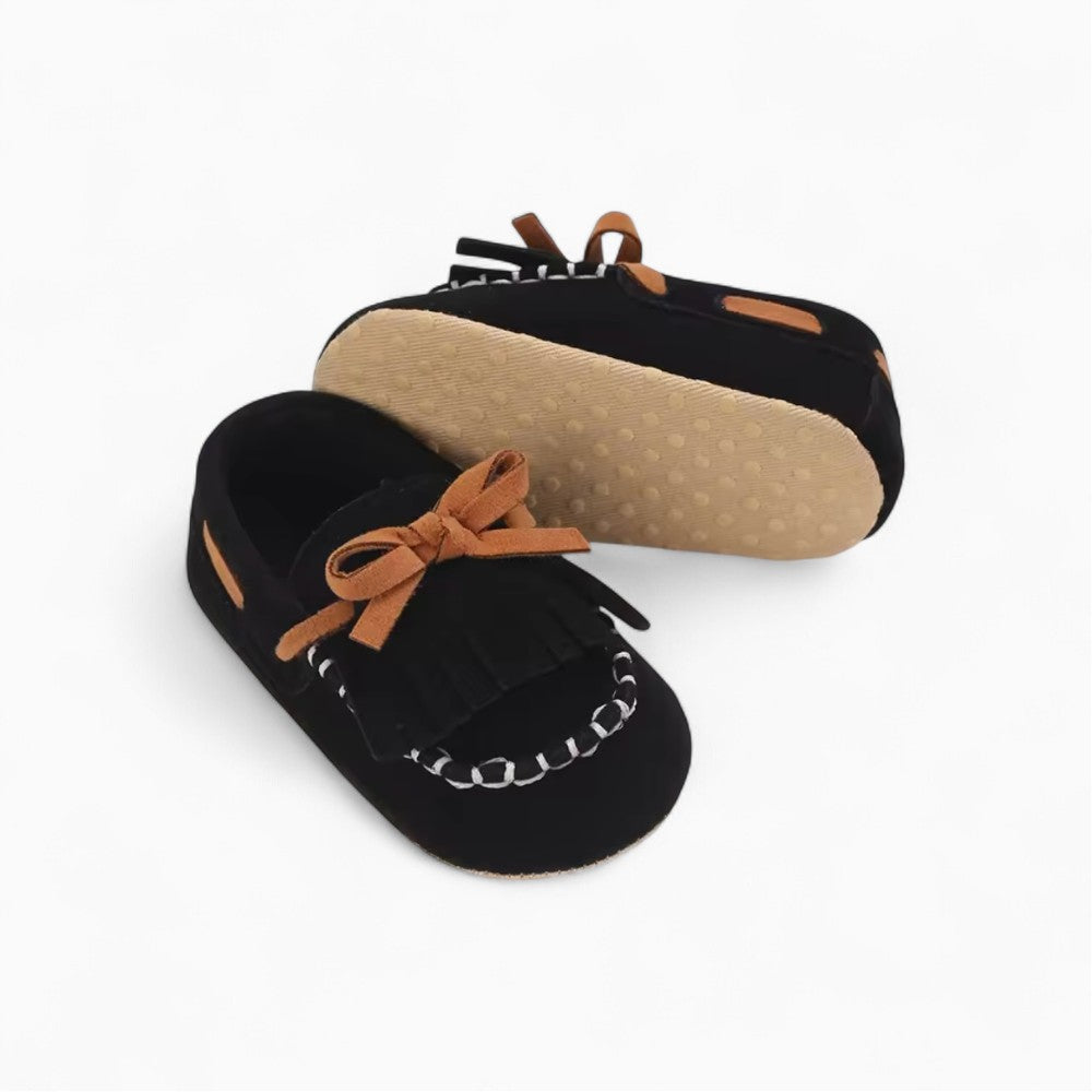 Lace-Up Loafers with Fringes for Baby