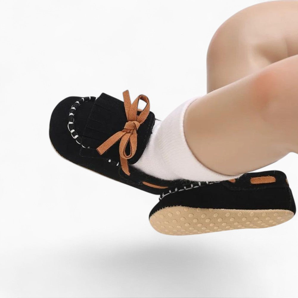 Lace-Up Loafers with Fringes for Baby