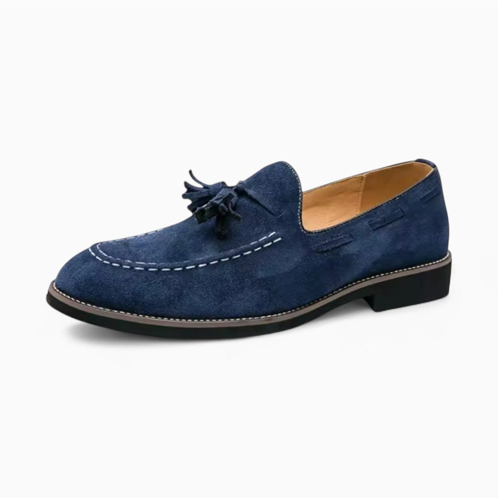 Genuine Suede Tassel Loafers for Men