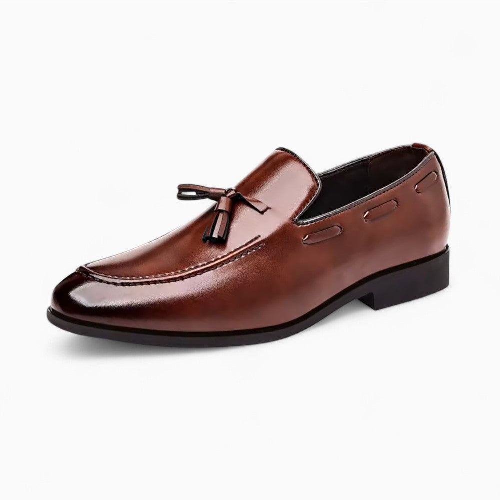 Men’s Brown Genuine Leather Tassel Loafers