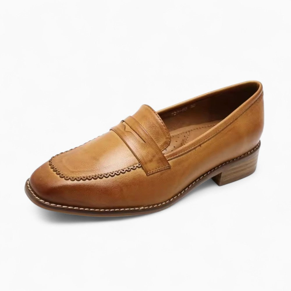 Women’s Genuine Leather Slip-On Loafers