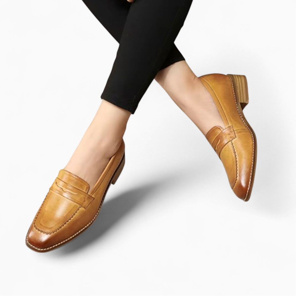 Women’s Genuine Leather Slip-On Loafers