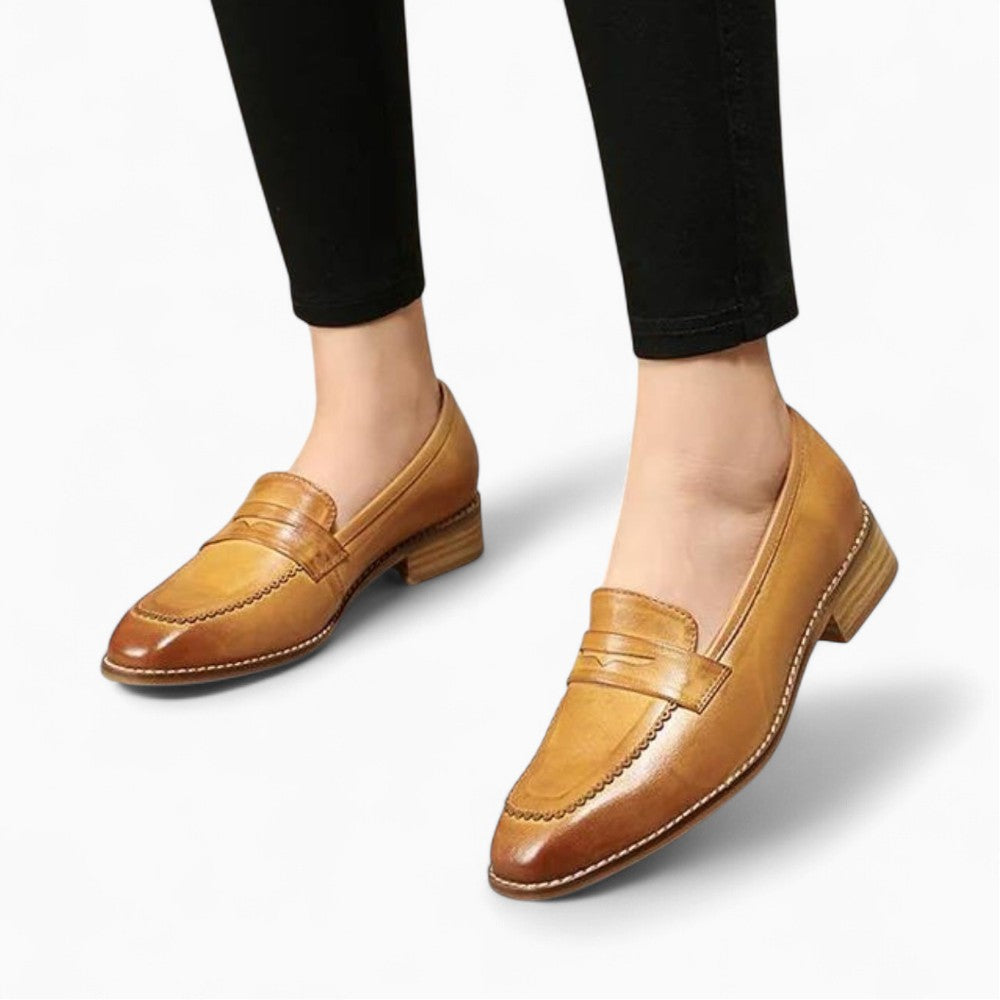 Women’s Genuine Leather Slip-On Loafers
