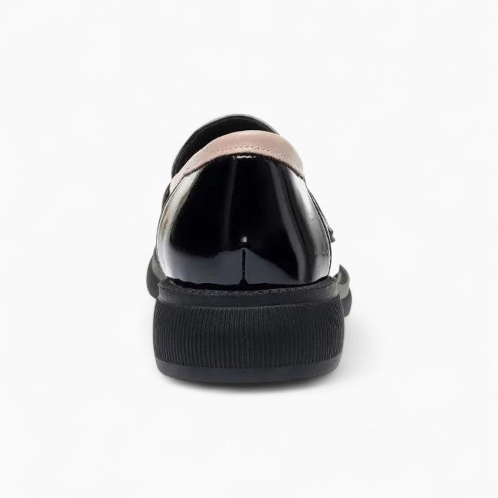 Women's Patent Leather Round Toe Loafers