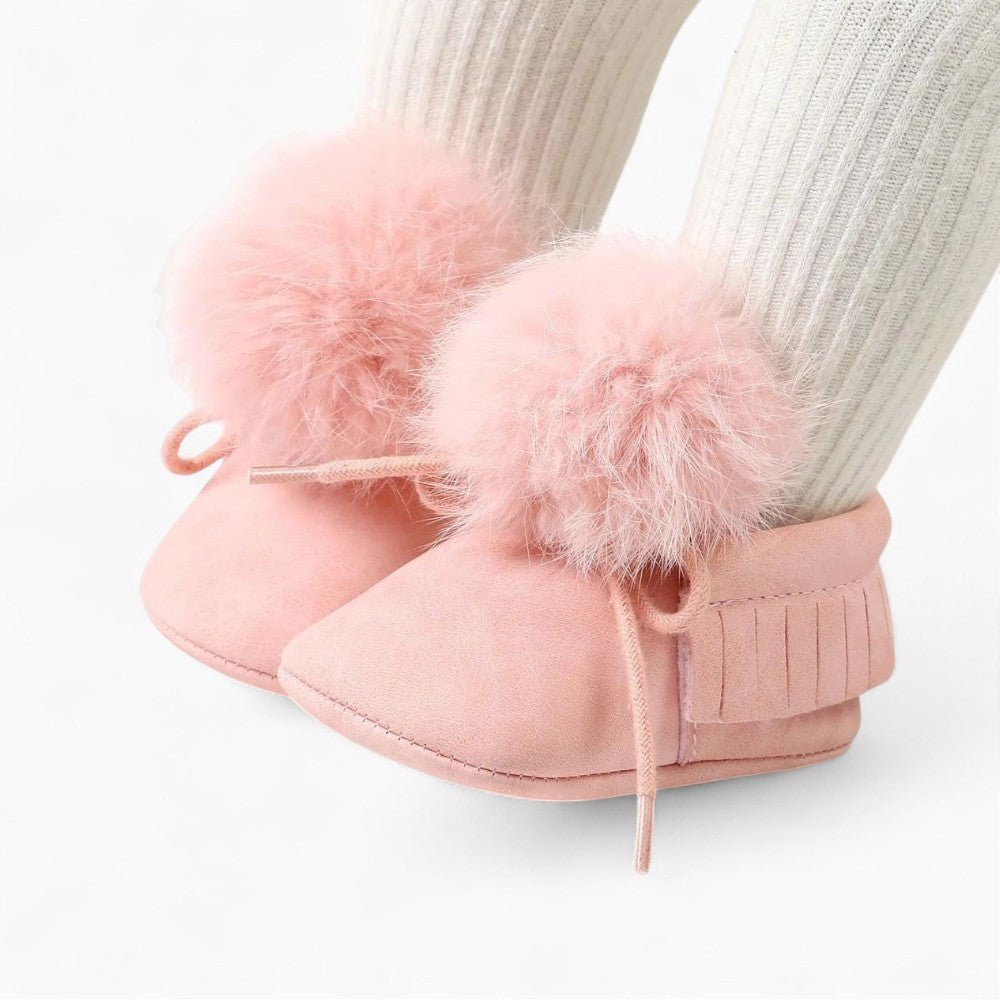 Winter Suede Effect Loafer for Baby Girl