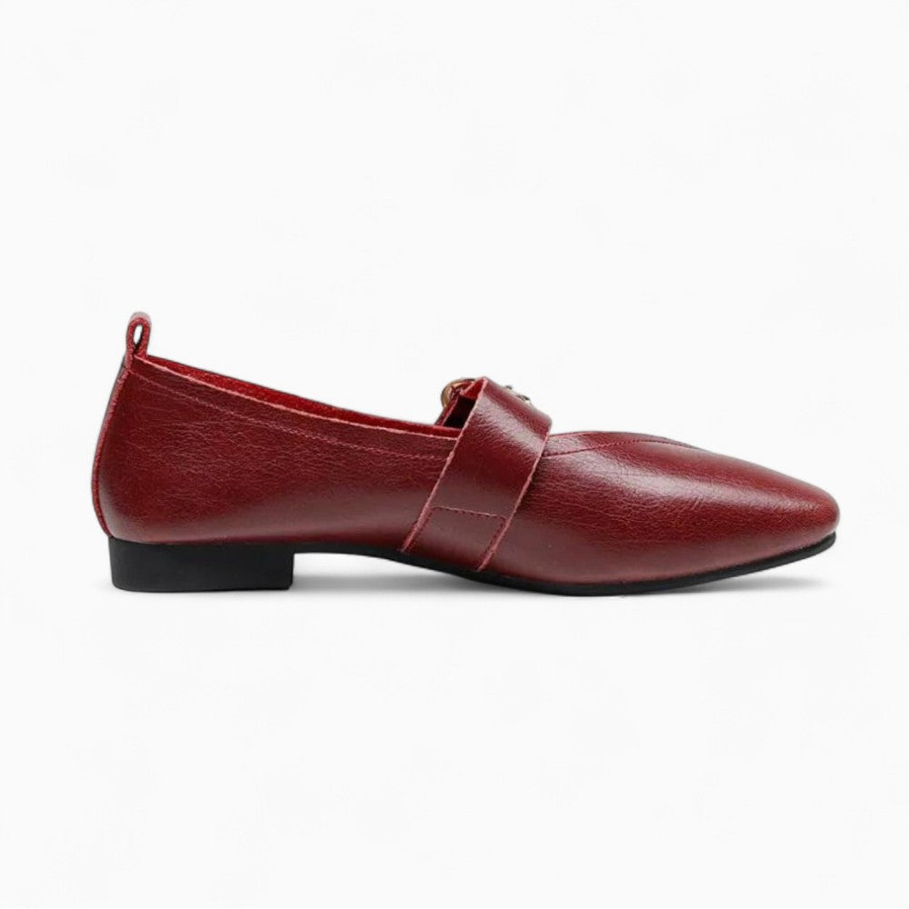Red Square-Toe Loafer