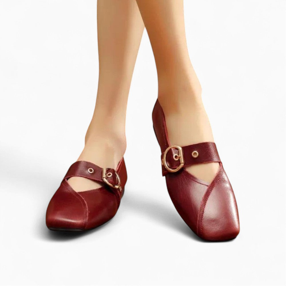 Red Square-Toe Loafer