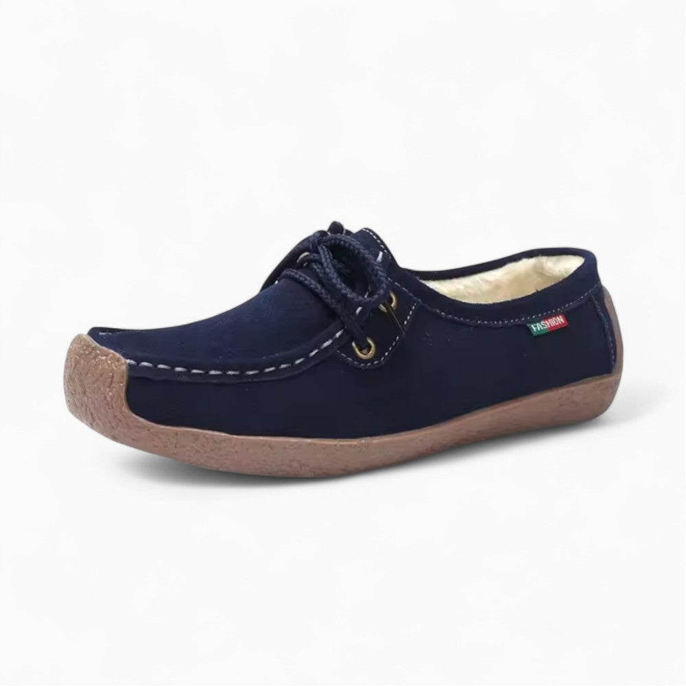 Women’s Suede Loafer with Laces