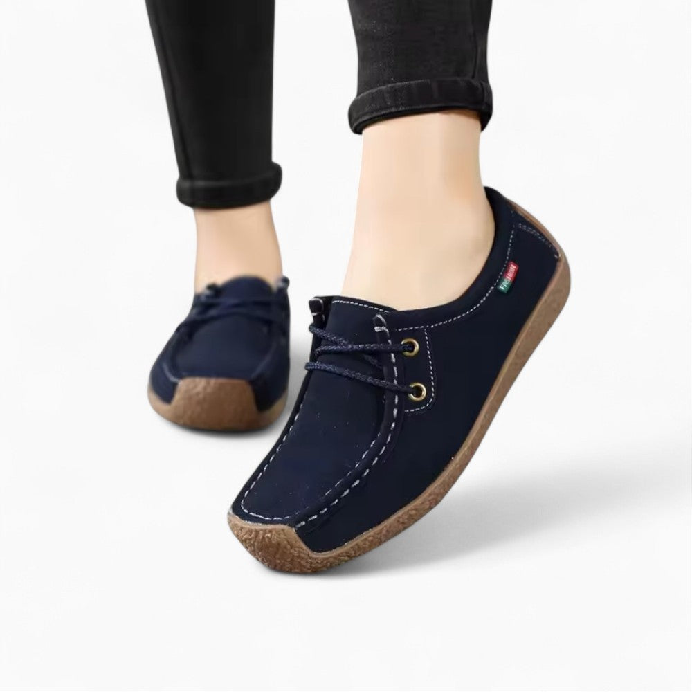 Women’s Suede Loafer with Laces