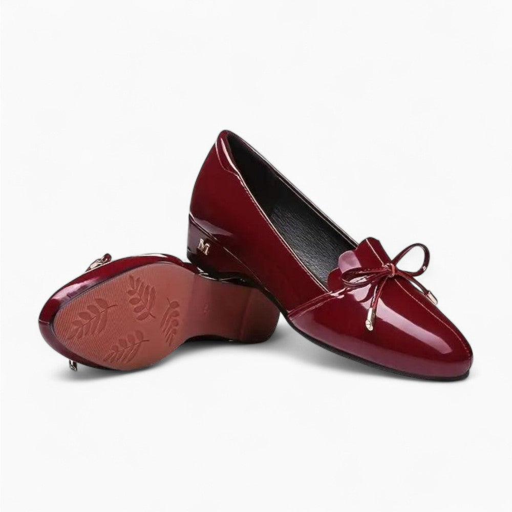 Elegant Patent Loafer Ballerinas.