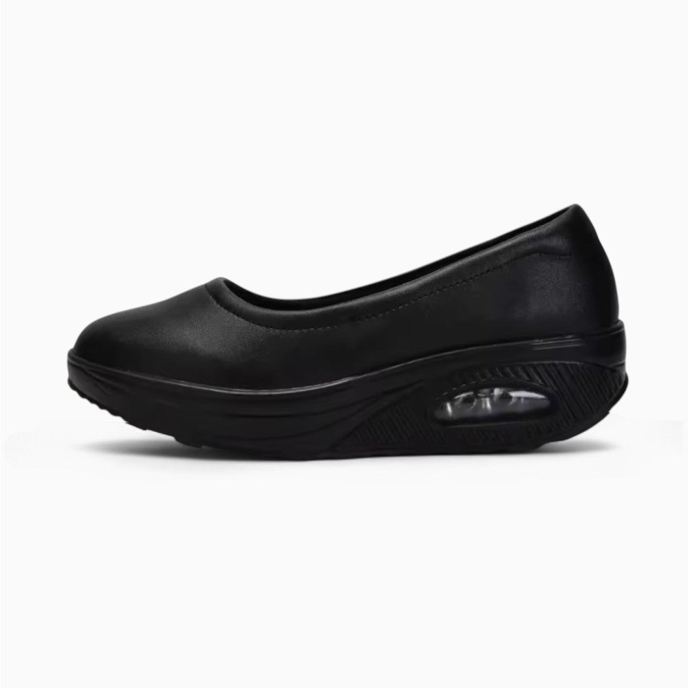 Patent Leather Ballet Loafers with Round Toe