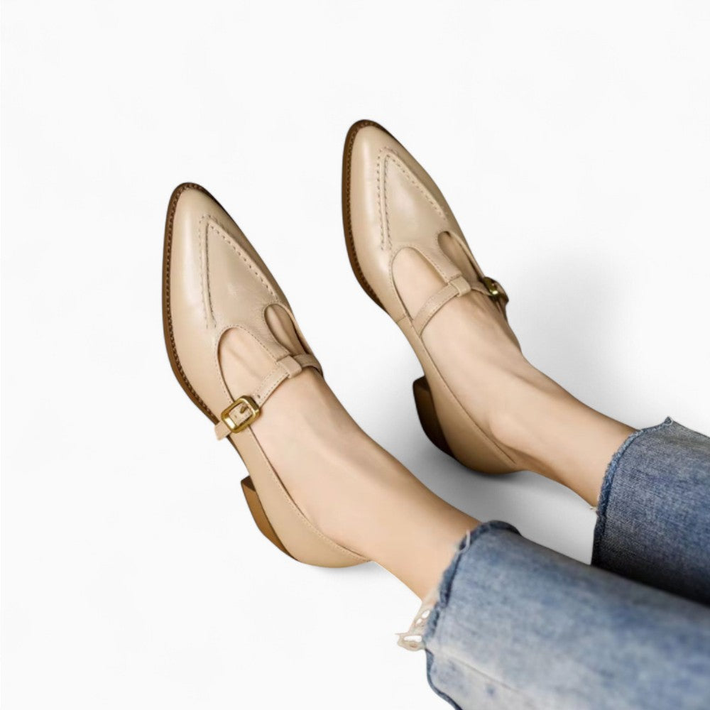 Casual Ballet Loafers with Strap