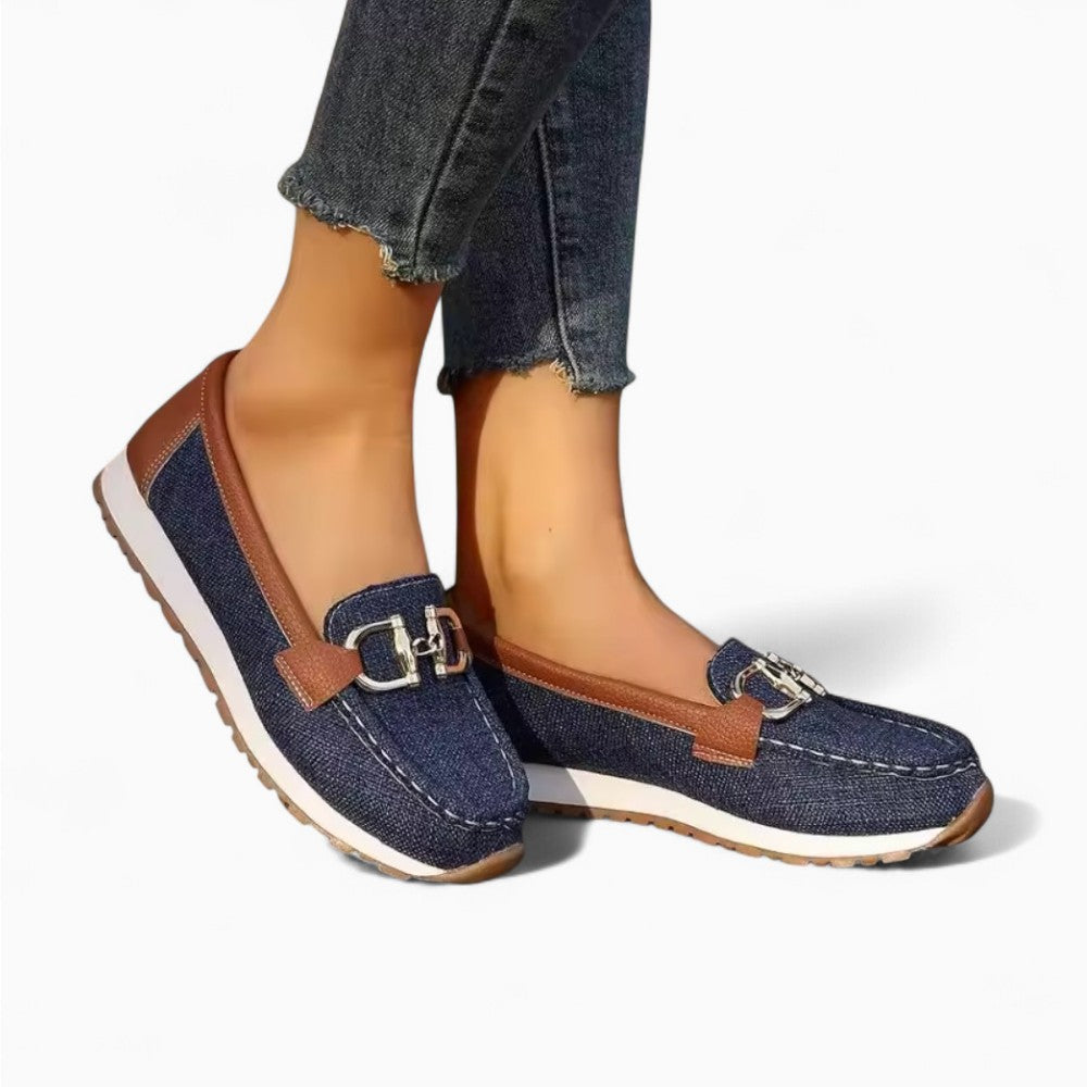 Ballet Loafers with Fine Buckle