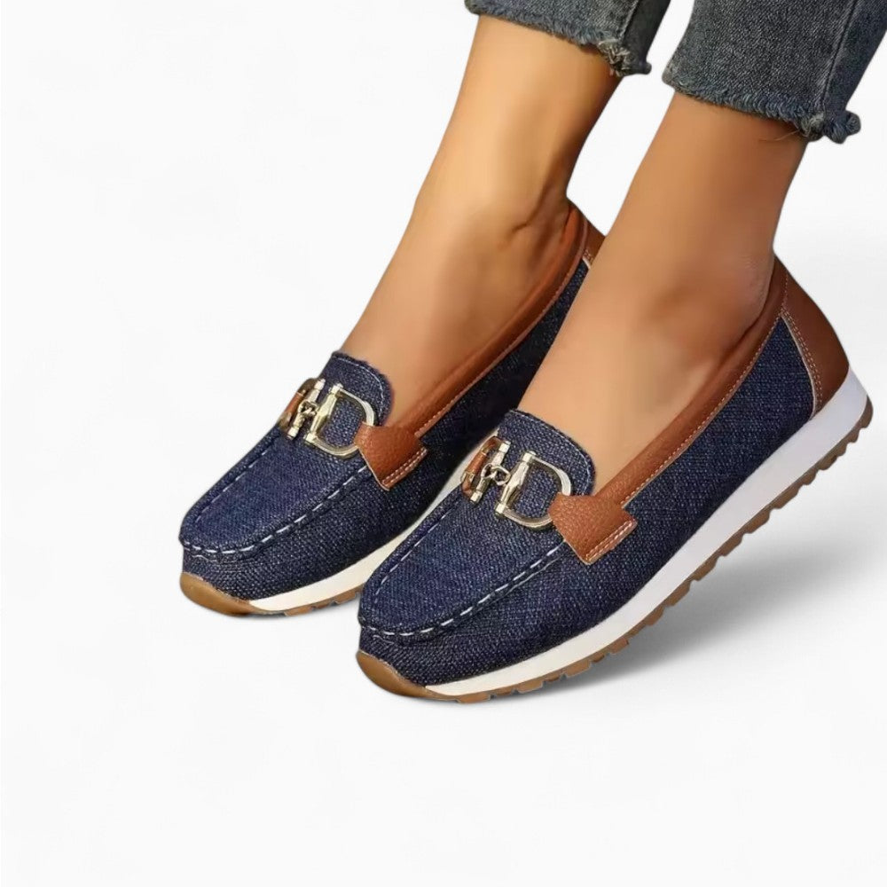 Ballet Loafers with Fine Buckle