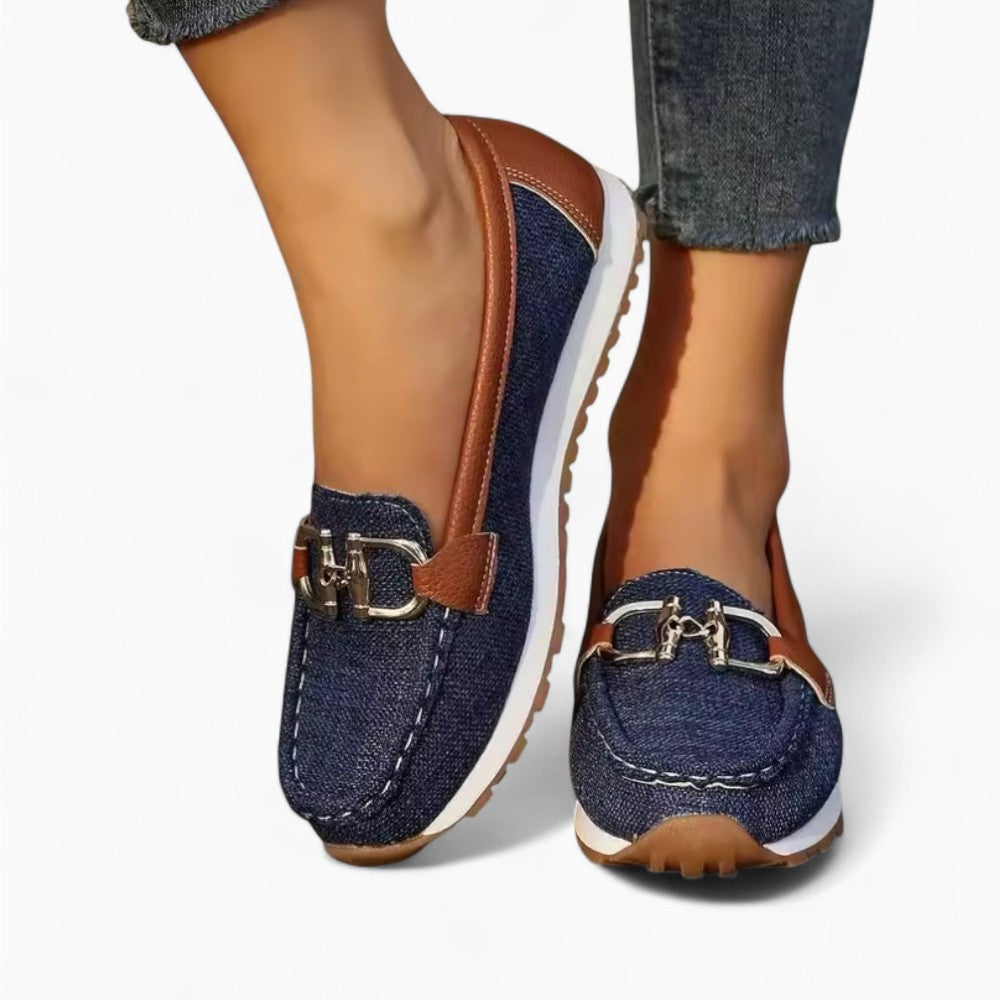 Ballet Loafers with Fine Buckle