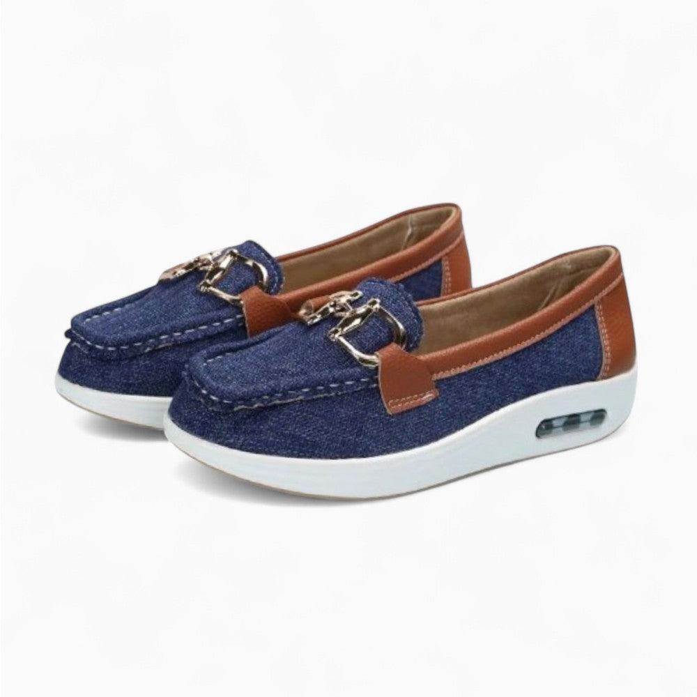 Ballet Loafers with Fine Buckle