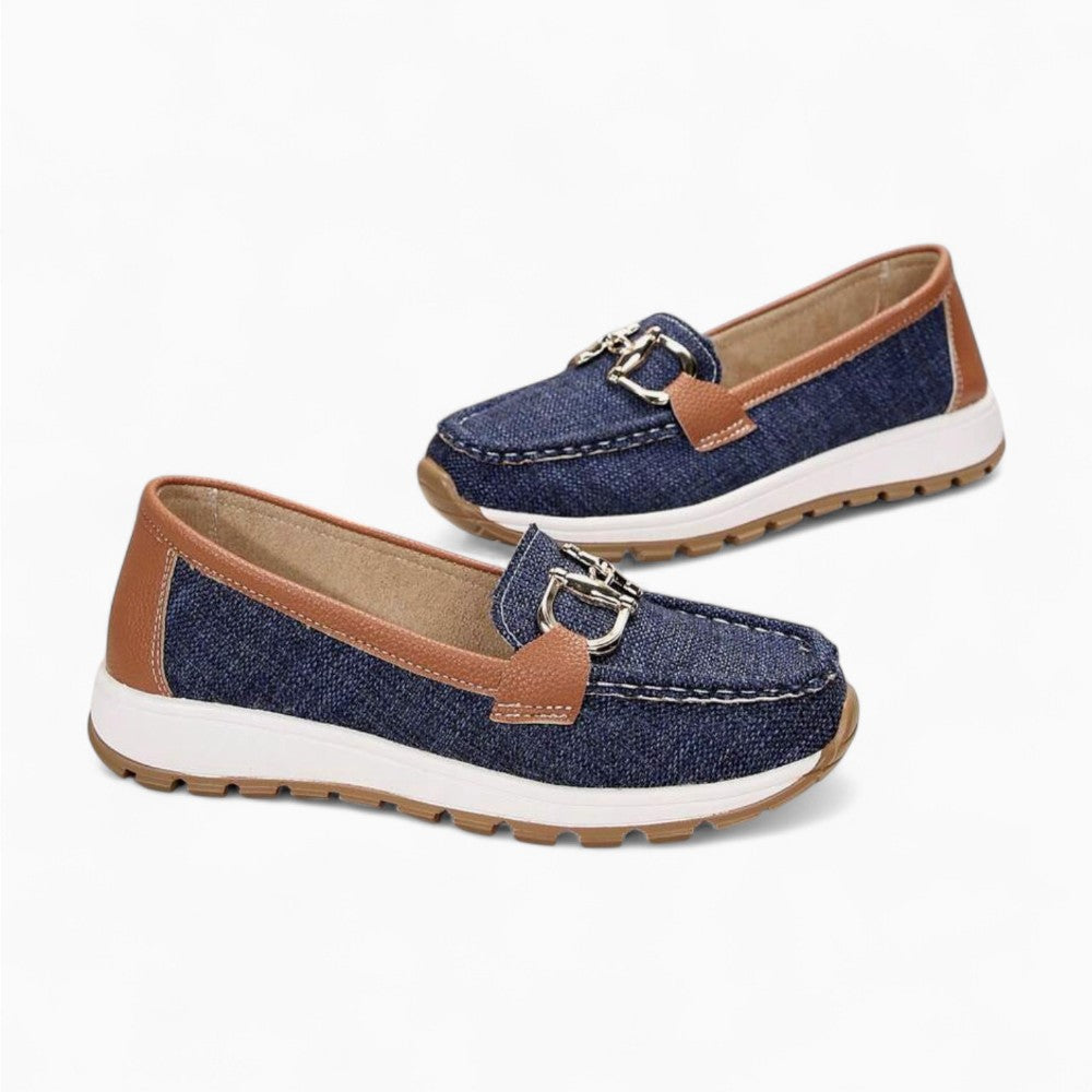 Ballet Loafers with Fine Buckle