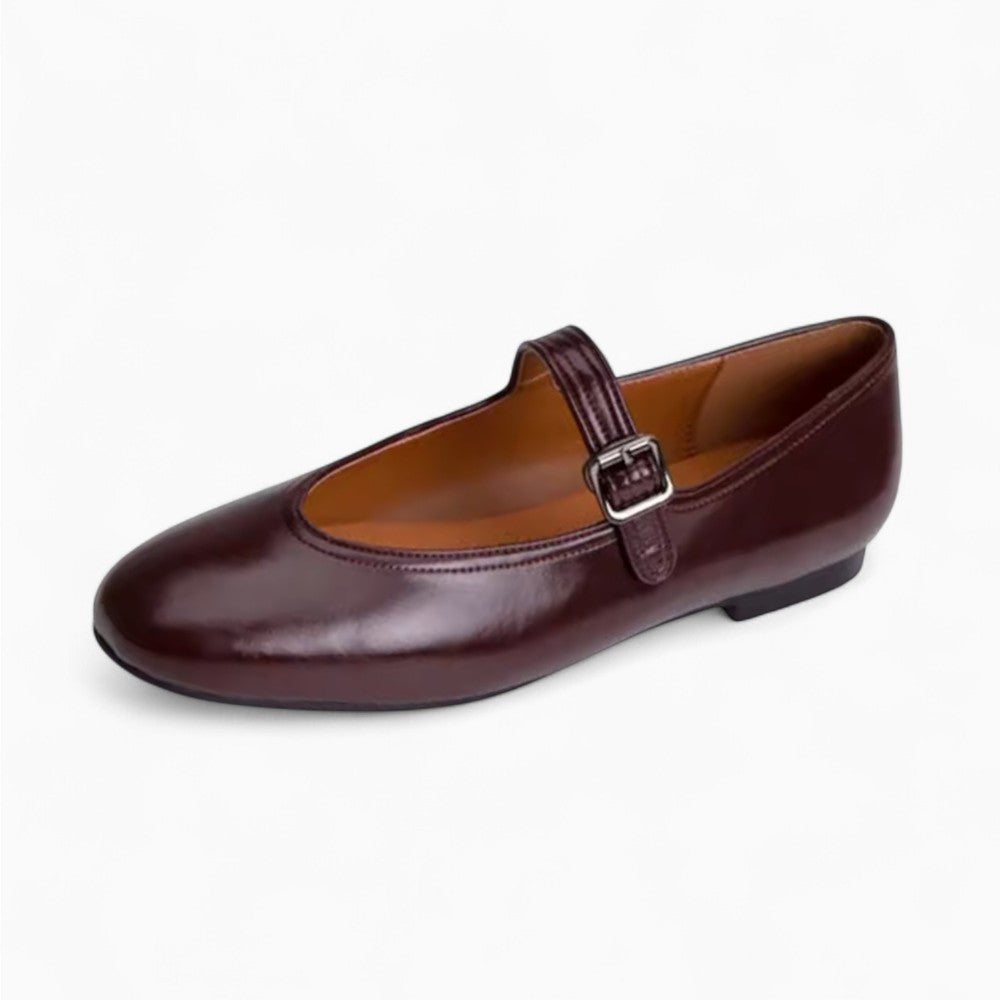Patent Leather Square Heel Loafers