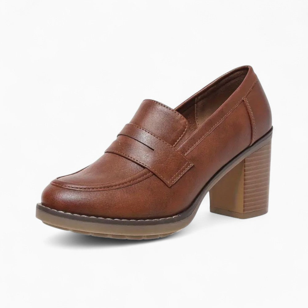 8cm Heeled Loafers for Women
