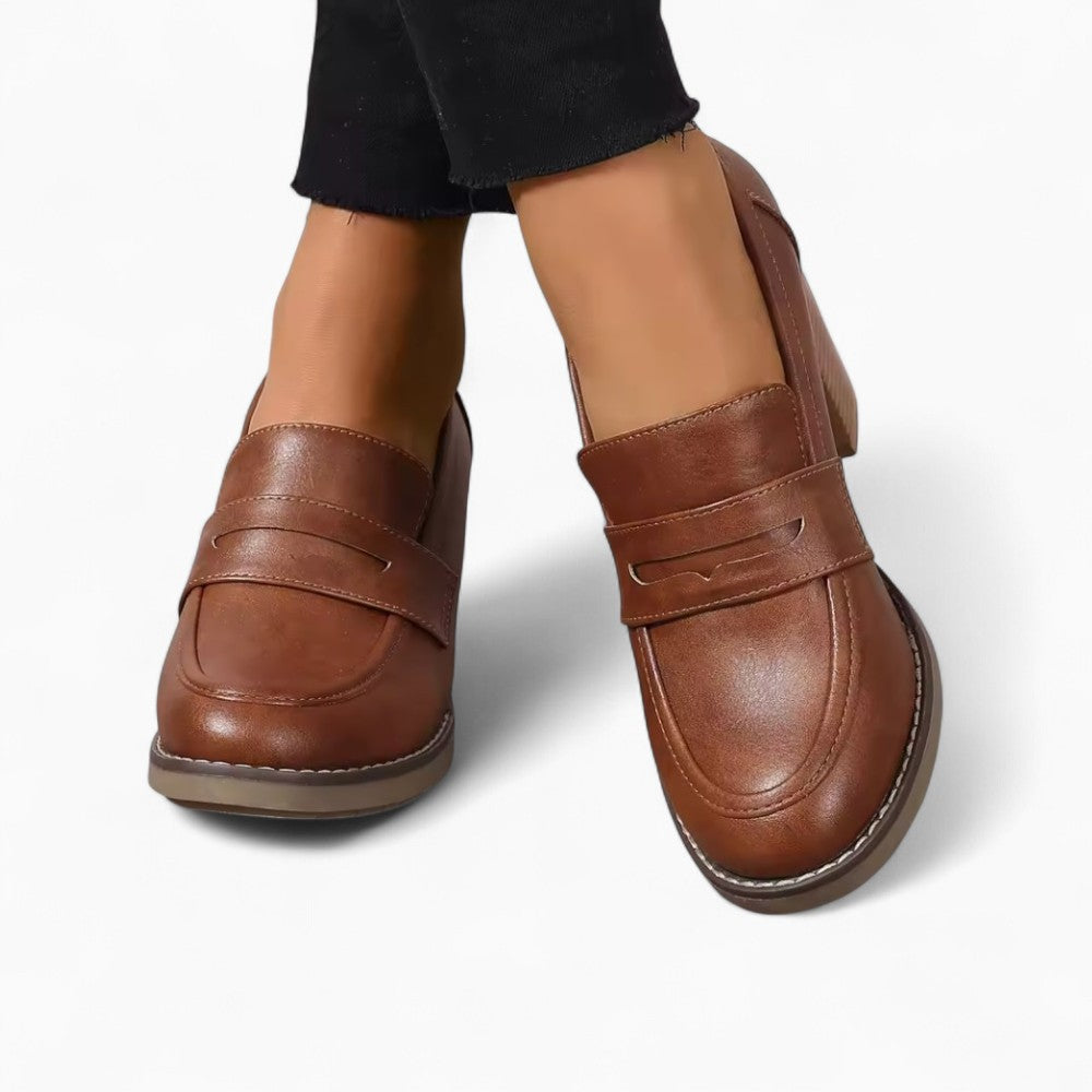 8cm Heeled Loafers for Women