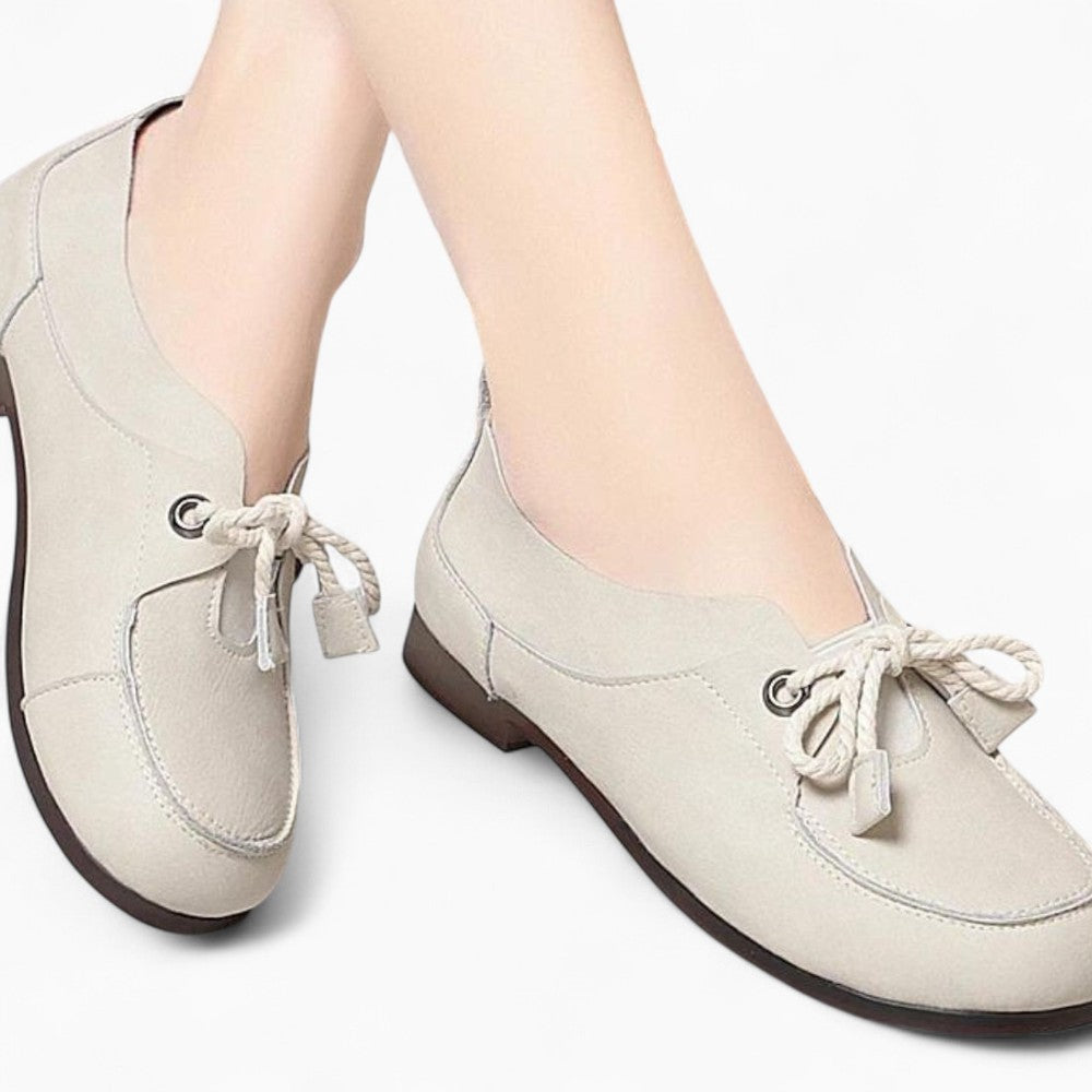 Thick Sole Lace-Up Loafers for Women