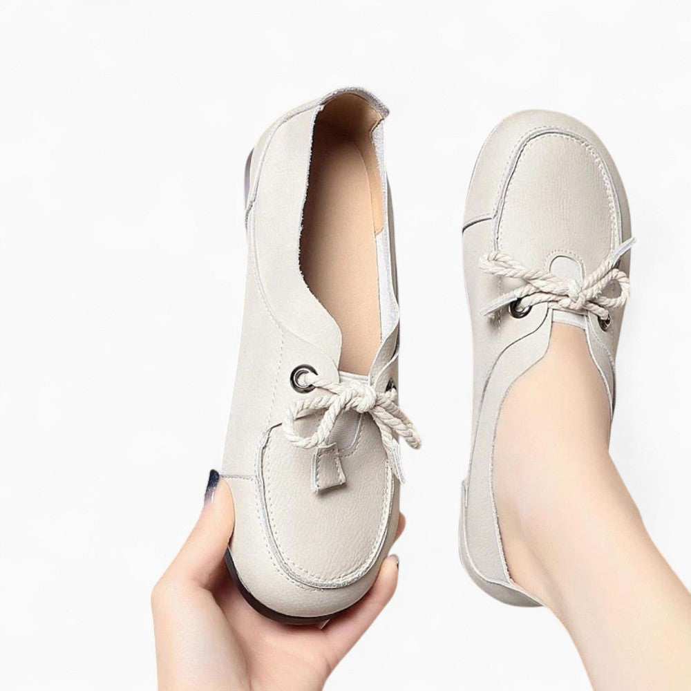 Thick Sole Lace-Up Loafers for Women
