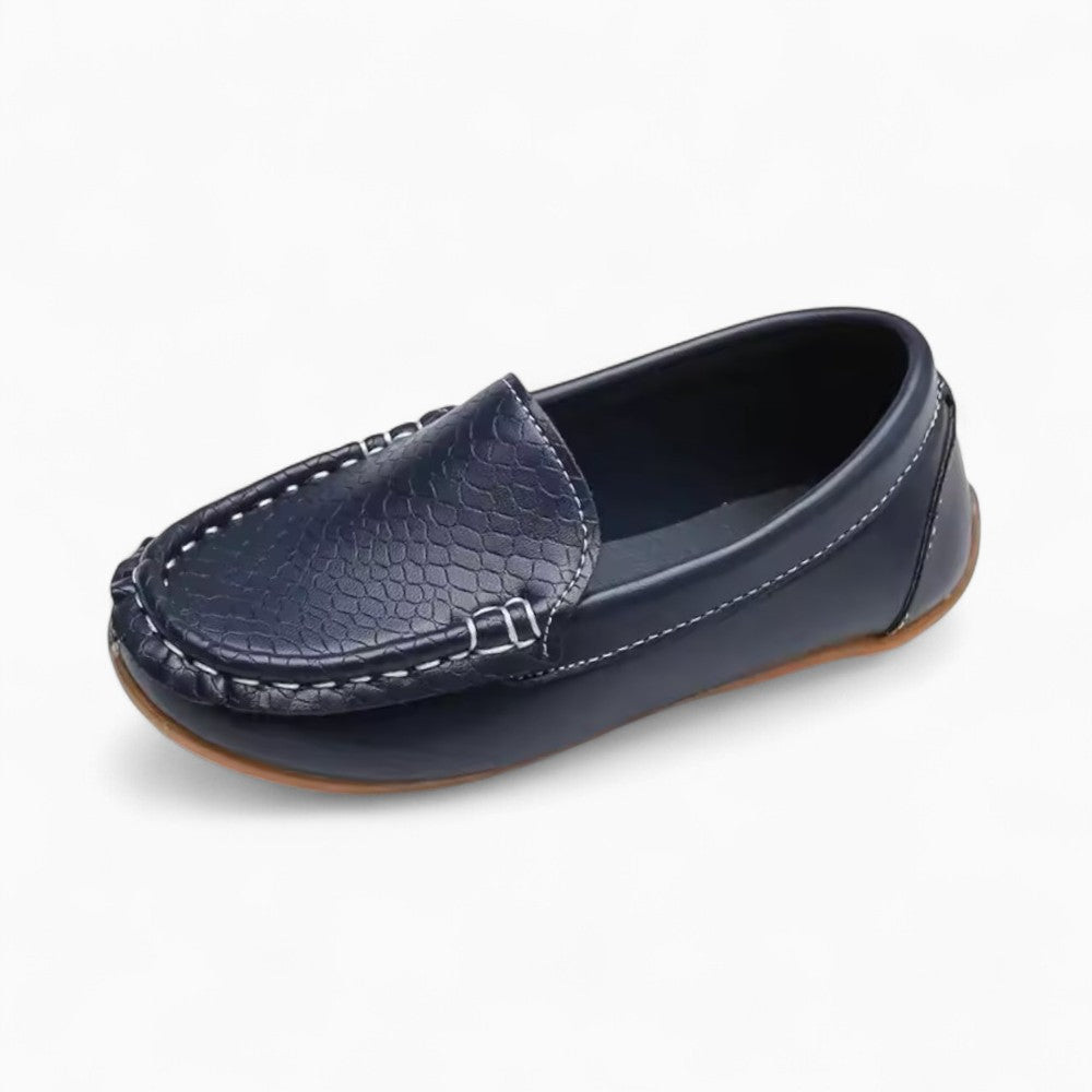 Soft Leather Slip-On Loafers for Kids
