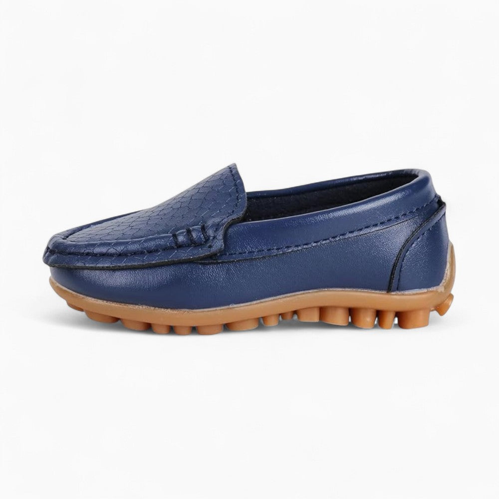 Soft Leather Slip-On Loafers for Kids