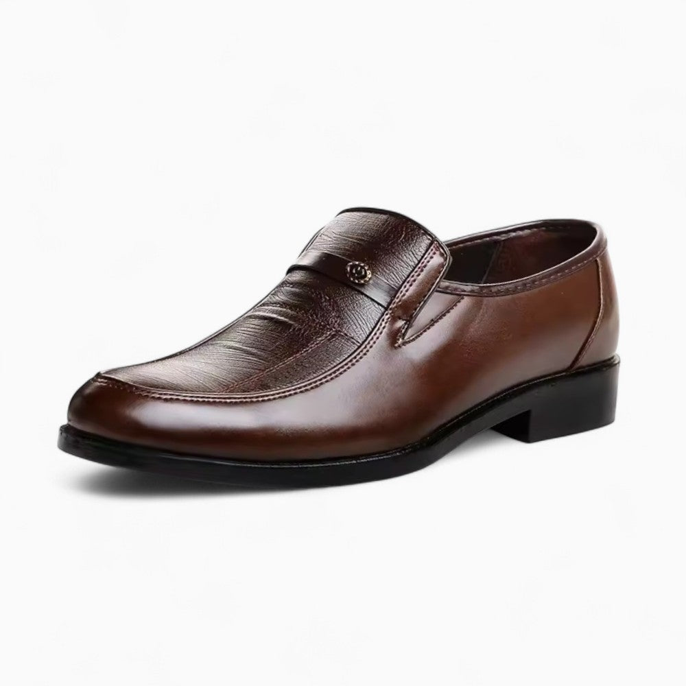 Refined Synthetic Leather Loafers for Men