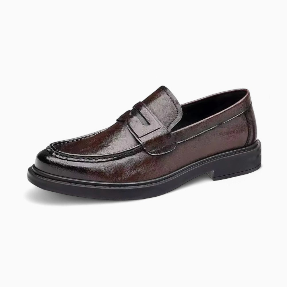 Men's Genuine Leather Brown Loafers