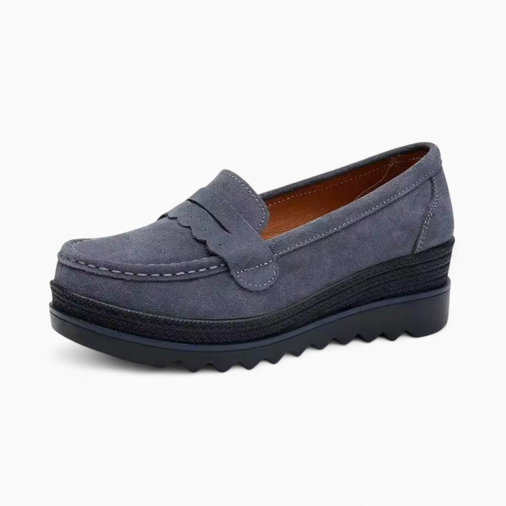 Women's Suede Platform Orthopedic Loafers