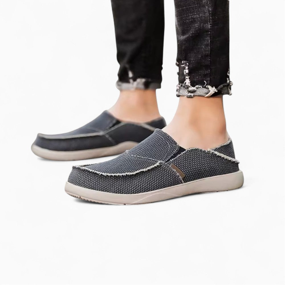 Orthopedic Loafers with Exposed Stitching for Men