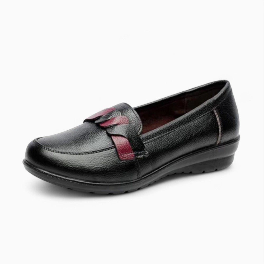 Women’s Black Wedge Sole Loafers