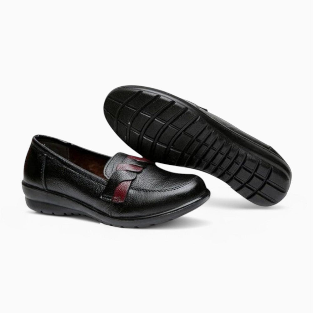 Women’s Black Wedge Sole Loafers