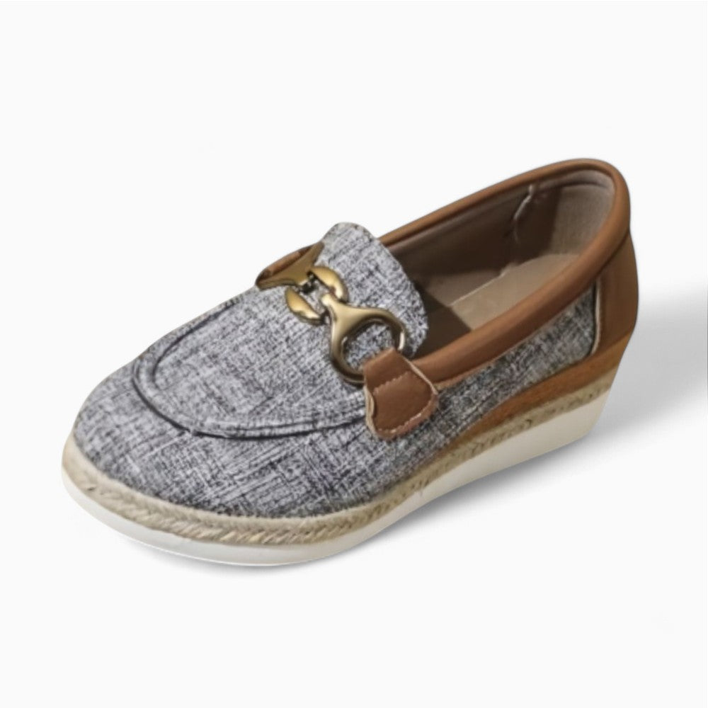 Denim Platform Loafers for Women