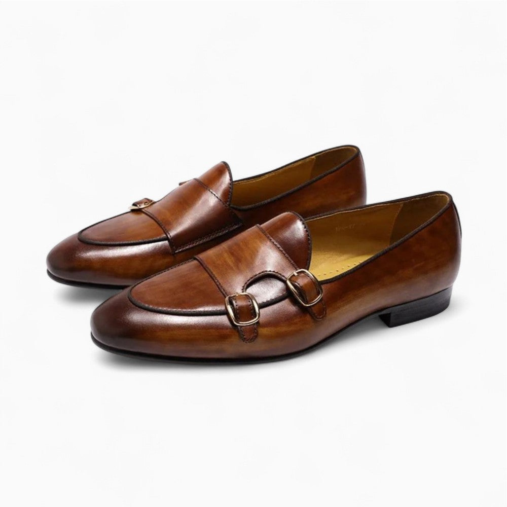 Dark Brown Genuine Leather Loafers for Men