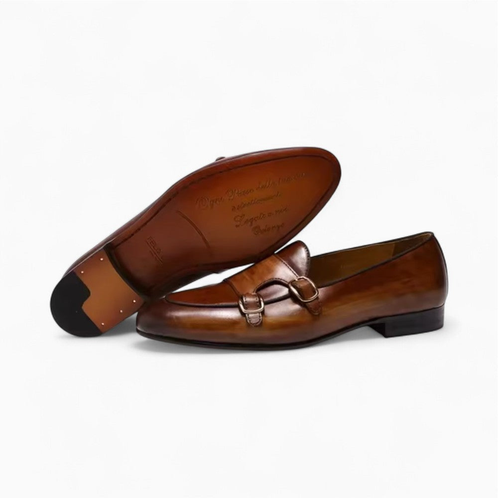 Dark Brown Genuine Leather Loafers for Men