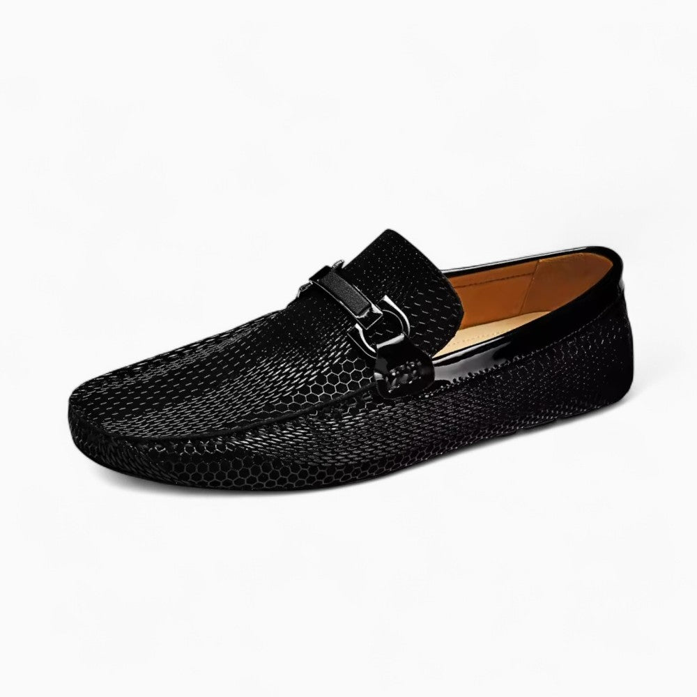 Shiny Genuine Leather Loafers for Men