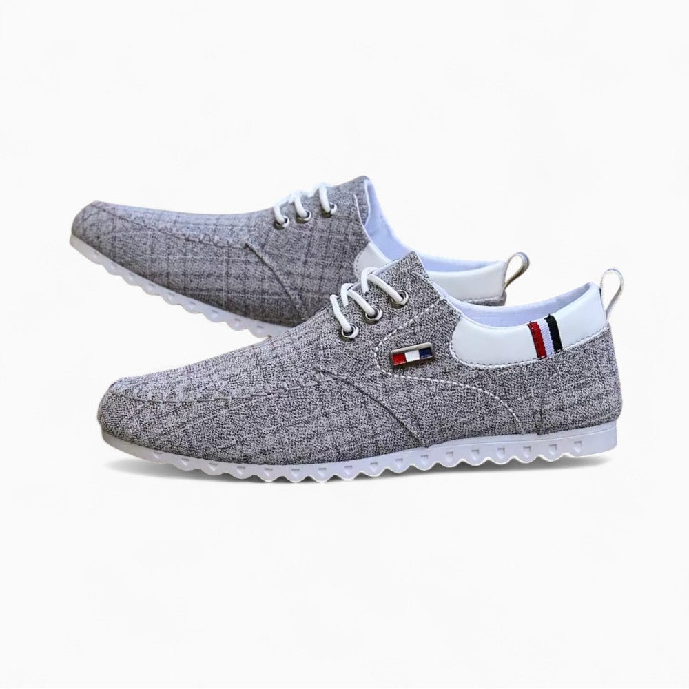 Men's Trendy Three-Tone Boat Loafers