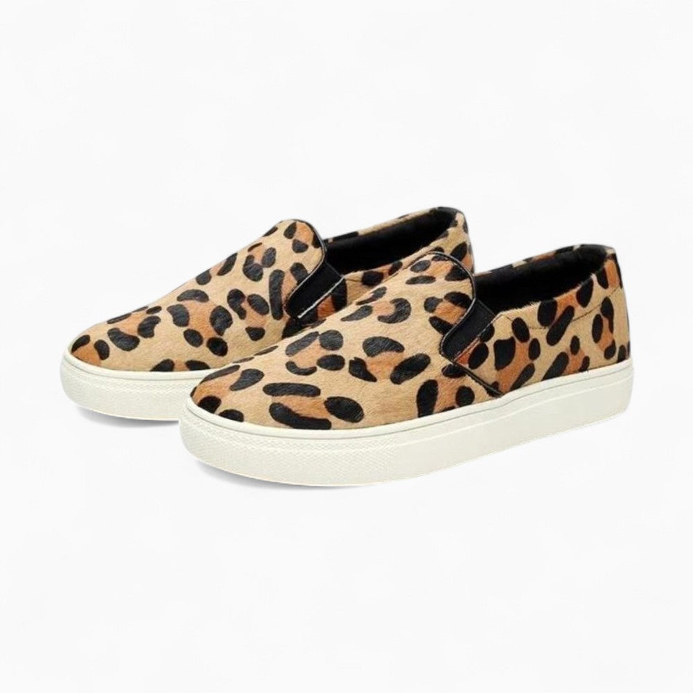 Streetwear Platform Loafers with Leopard Print