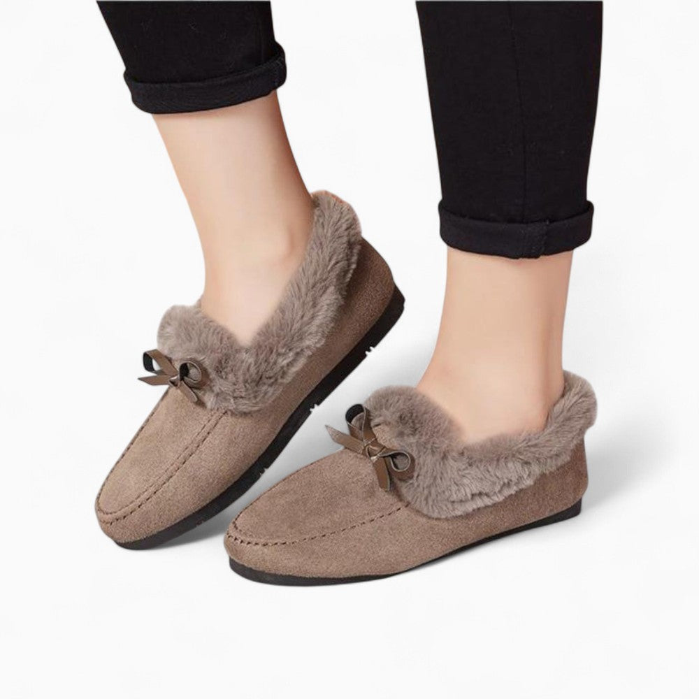Elegant Winter Soft Faux Fur Loafers